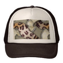 Leopards 'n Lace - ivory Trucker Hats