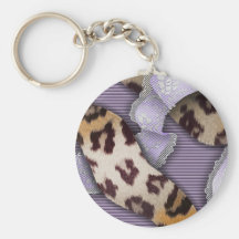 Leopards 'n Lace - purple - Keychains