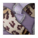 Leopards 'n Lace - purple - Tile