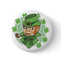 Leprechaun Cartoon St. Patrick's Day Pins