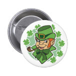Leprechaun Cartoon St. Patrick's Day Pins