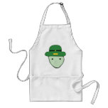 Leprechaun Green Coloured Sketch Meme Aprons