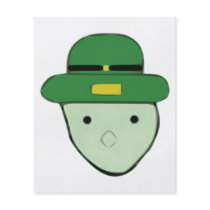 Leprechaun Green Coloured Sketch Meme Flyer Design