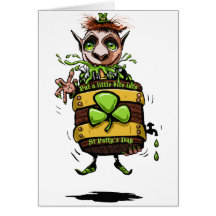 leprechaun greeting card