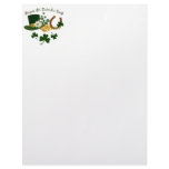 Leprechaun Hat Gold Horseshoe - St Patrick's Personalized Letterhead