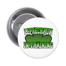 Leprechaun in Training Button