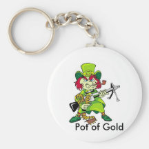 leprechaun, Pot of Gold Key Chains