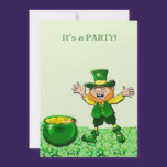 Leprechaun St. Patrick's Day Invitation invitations