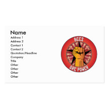 Les abeilles sont puissance modèle de carte de visite