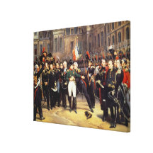 Les Adieux de Fontainebleau, 20th April 1814 Canvas Prints