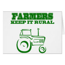 Les agriculteurs le maintiennent rural carte de vœux
