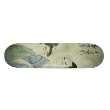 Les amants Ochiyo et Hanberi Skateboard