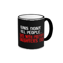 Les armes à feu ne tuent pas des personnes, papa d tasse à café
