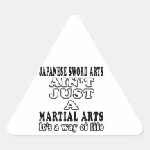 Les arts japonais d'épée n'est pas simplement un j sticker en triangle