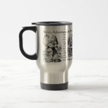 Les aventures d'Alice dans la tasse de voyage du p
