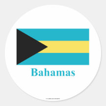 Les Bahamas diminuent avec le nom Autocollant