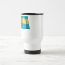 Les Bahamas ondulant le drapeau Tasse