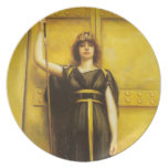 Les beaux-arts de prêtresse assiettes pour soirée