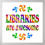 Les bibliothèques sont impressionnantes affiches