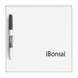 les bonsaïs noirs des textes d'iBonsai conçoivent  Tableaux Effaçables Blancs
