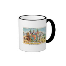 Les bras royaux radieux tasses