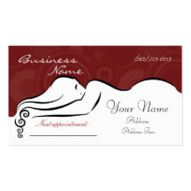 Les cartes de visite [rouges] de Darla Cartes De Visite Professionnelles