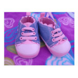 Les cartes postales roses de chaussures de tennis  cartes postales