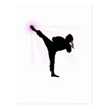 Les ceintures noires portent le rose aussi ! carte postale