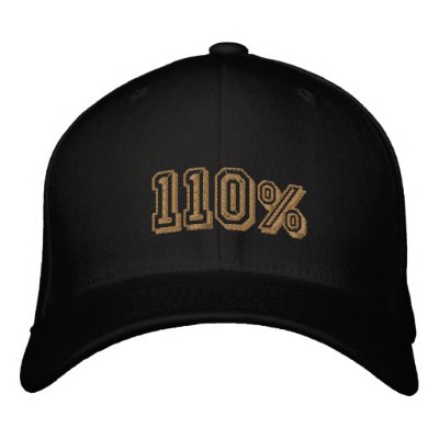 Les champions 110% d'or ont brodé le casquette casquette de baseball