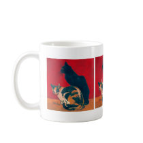 Les Chats by Theophile Steinlen Coffee Mug