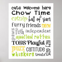 Les chats font bon accueil à l'affiche d'art de so