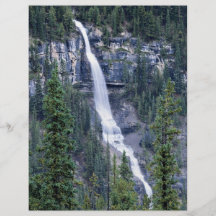 Les chutes s'approchent de Stewart, Colombie-Brita Prospectus Avec Motif