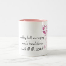les "cloches de mariage sonnent" la tasse