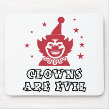Les clowns sont mauvais tapis de souris