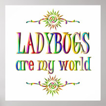 Les COCCINELLES sont mon monde Posters