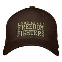 Les combattants personnalisés de liberté ont brodé casquette brodée