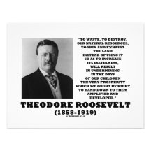 Les déchets de Theodore Roosevelt détruisent les r Faire-parts