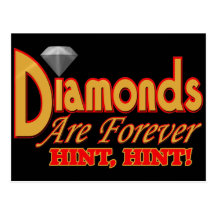 Les diamants sont Forever Carte Postale