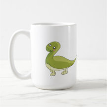 Les dinosaures aiment les acquéreurs d'épicerie tasse à café