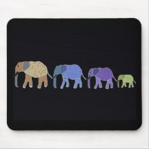 Les éléphants n'oublient jamais tapis de souris