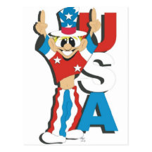 LES Etats-Unis Carte Postale