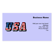 Les Etats-Unis - Drapeau américain Modèles De Cartes De Visite