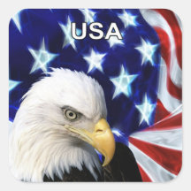 Les Etats-Unis Eagle chauve avec l'autocollant de 