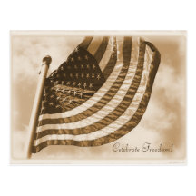 Les Etats-Unis marquent la sépia patriotique Cartes Postales