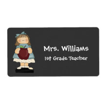 Les étiquettes nommées du professeur mignon étiquettes d’expédition