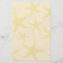 Les étoiles de mer modèlent en jaune en pastel prospectus personnalisés