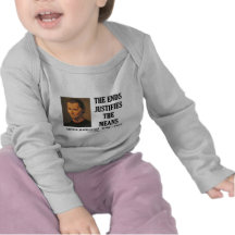 Les extrémités de Machiavel justifie la citation d T-shirts