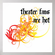 Les fans de théâtre sont chaudes affiches
