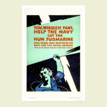 Les fans sans fil, aident la marine (US02299) affiches