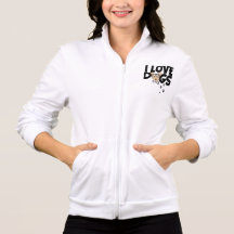 les femmes hoody "j'aime des chiens " t-shirts